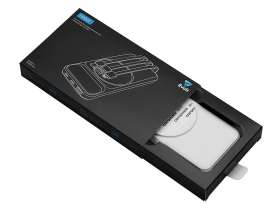 Магнитный беспроводной внешний аккумулятор со встроенными кабелями Мэни,быстаря зарядка, 10000 мАч, белый №7