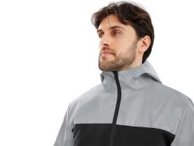 Ветровка светоотражающая Рефлектор гибрид, светоотражающий/черный №10