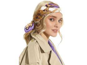 Платок Пасхальное яйцо-часы Петушок №2