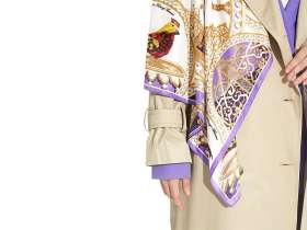 Платок Пасхальное яйцо-часы Петушок №4