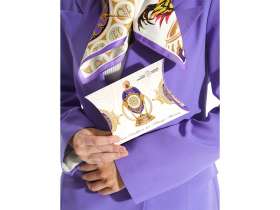 Платок Пасхальное яйцо-часы Петушок №6