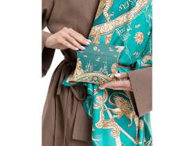 Платок Казань Драгоценная изумрудный №4