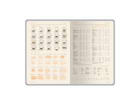 Ежедневник А5 датированный Boston 2026, бордовый с серым обрезом №3