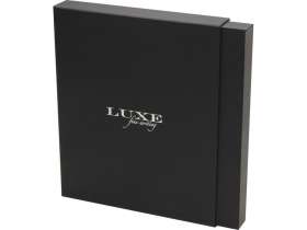Набор Legato Elegance из блокнота формата А5 в твердой обложке и ручки-роллера, черный/белый №6