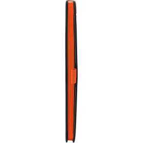 Блокнот ColorNote Black, твердая обложка A5, 80 листов, черный с оранжевым №5