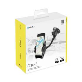 Универсальный держатель Crab 2 для смартфонов, гибкая штанга, черный, Deppa №6
