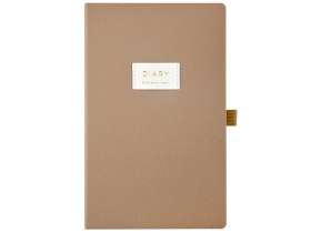 Ежедневник недатированный А5 Total beige с нашивкой, бежевый №9