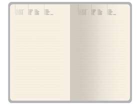 Ежедневник недатированный А5 Total beige с нашивкой, бежевый №3