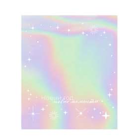 Подарочная коробка с голографическим шубером с печатью Aurora, XL вертикальный №2